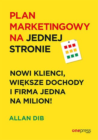 Okładka: Plan marketingowy na jednej stronie